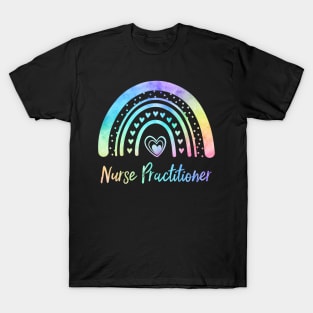 Nurse Practitioner NP Watercolor Rainbow Nursing T-Shirt